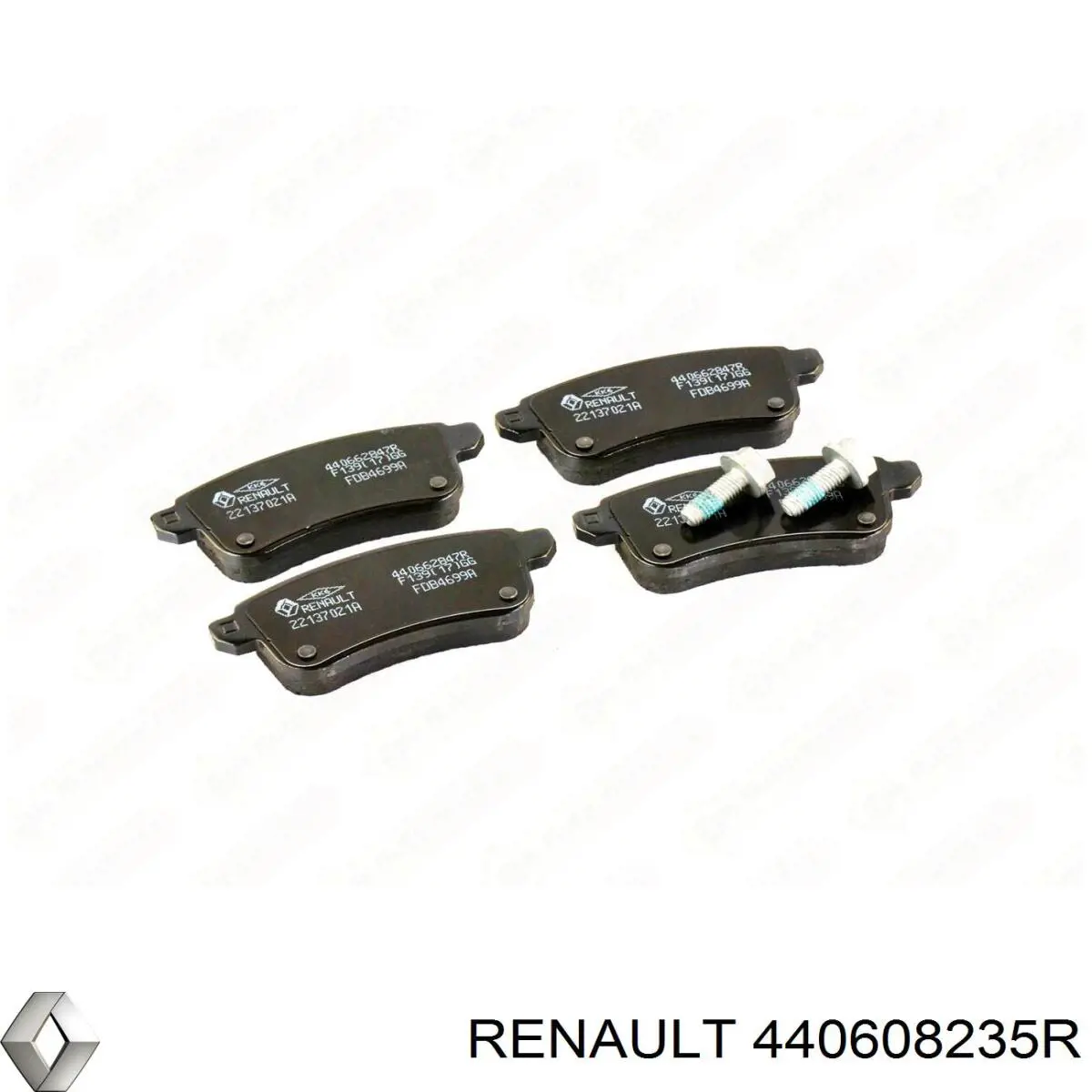 Pastillas de freno traseras 440608235R Renault (RVI)
