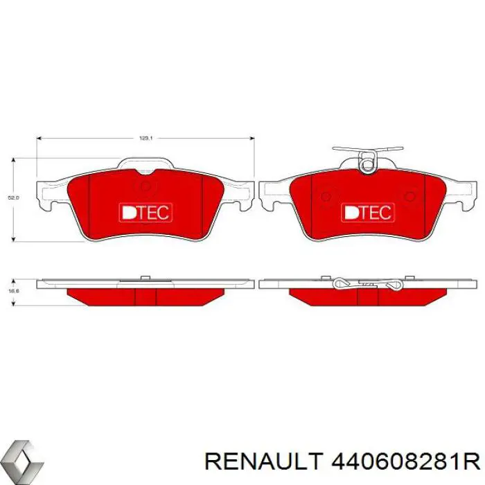 Pastillas de freno traseras Renault Espace 4 JK0