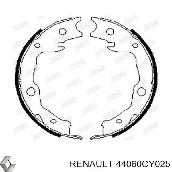 44060CY025 Renault (RVI) zapatas de freno de mano