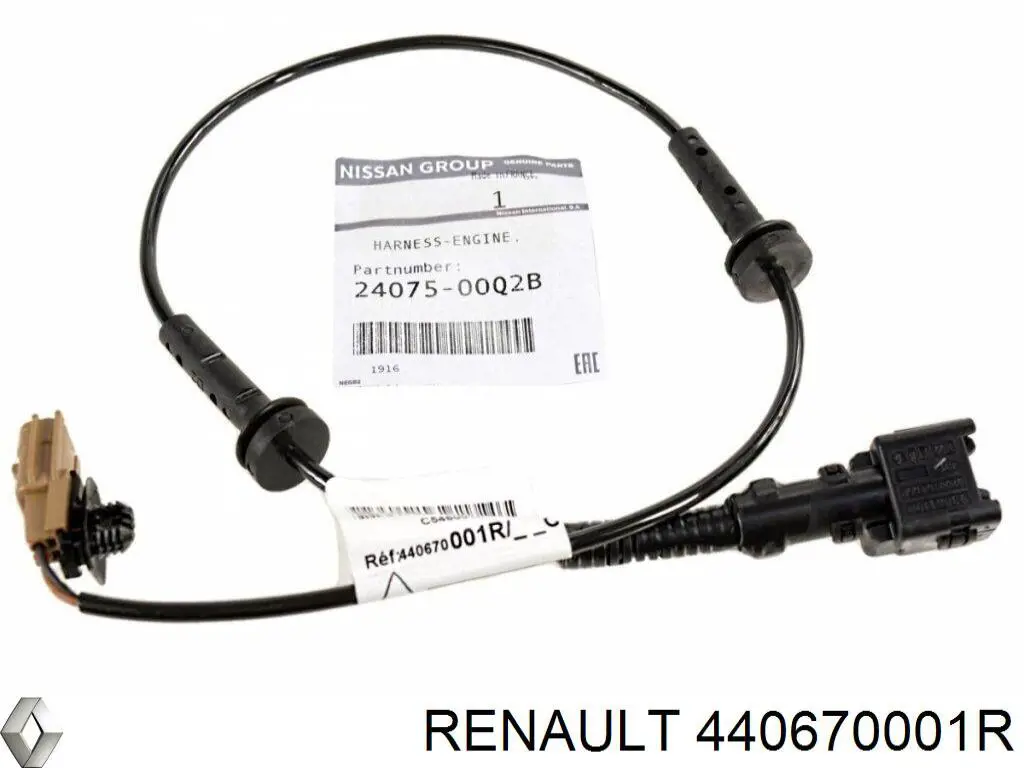 Cable del sensor de desgaste de las pastillas de freno trasero para Renault Master (EV, HV, UV)