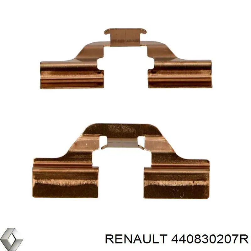 440830207R Renault (RVI) conjunto de muelles almohadilla discos traseros