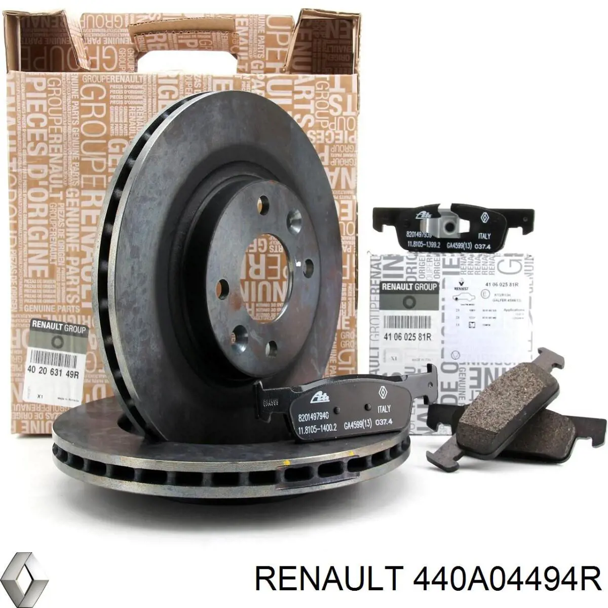 440A04494R Renault (RVI) juego de reparación, frenos traseros