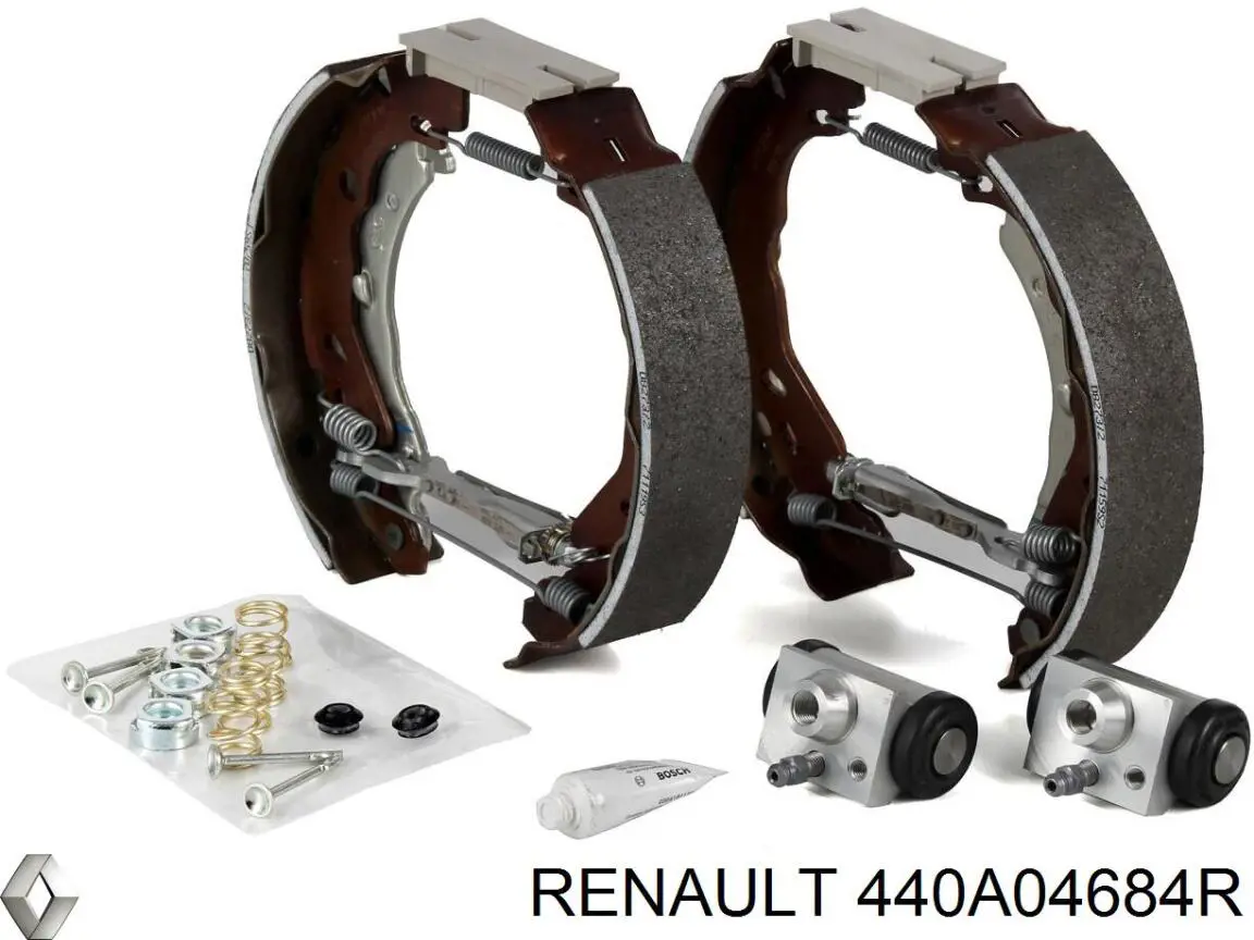 440A04684R Renault (RVI) kit de frenos de tambor, con cilindros, completo