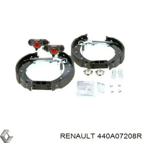 440A07208R Renault (RVI) kit de frenos de tambor, con cilindros, completo