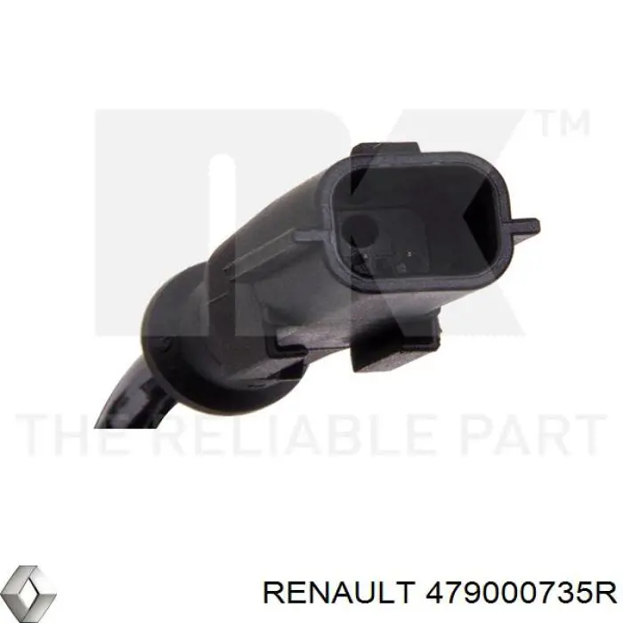 479000735R Renault (RVI) sensor abs trasero derecho