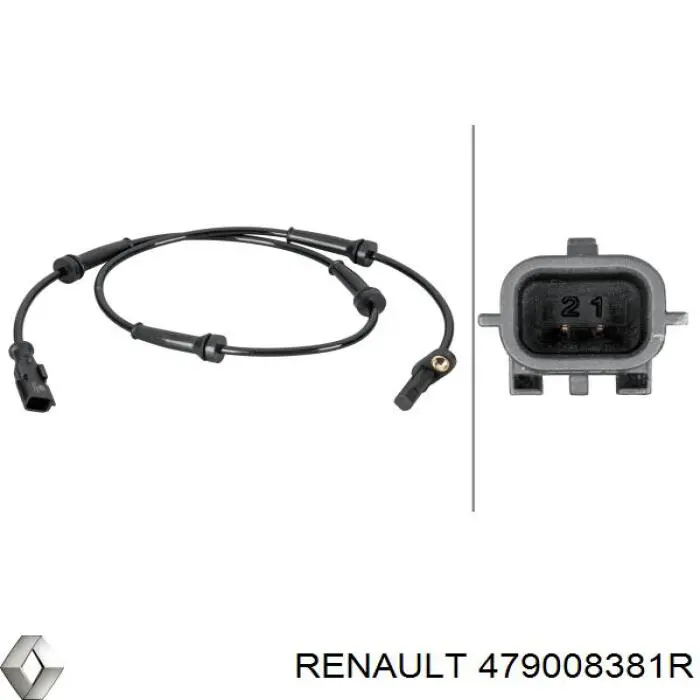 479008381R Renault (RVI) sensor abs trasero