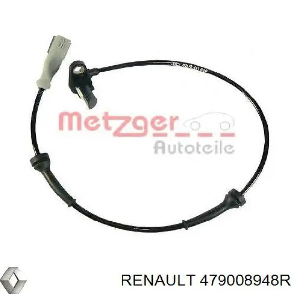 479008948R Renault (RVI) sensor abs trasero izquierdo