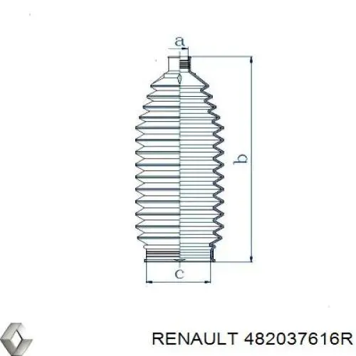 Guardapolvo de dirección Renault (RVI) 482037616R precio, desde 9,38 EUR
