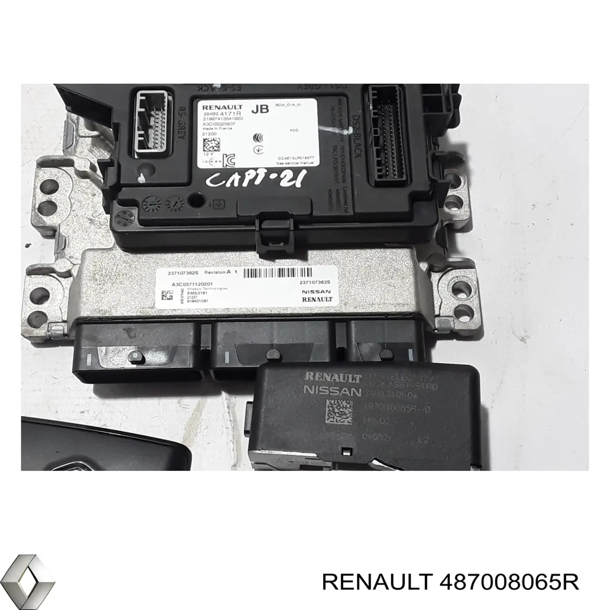 487008065R Renault (RVI) Mecanismo de bloqueo del volante
