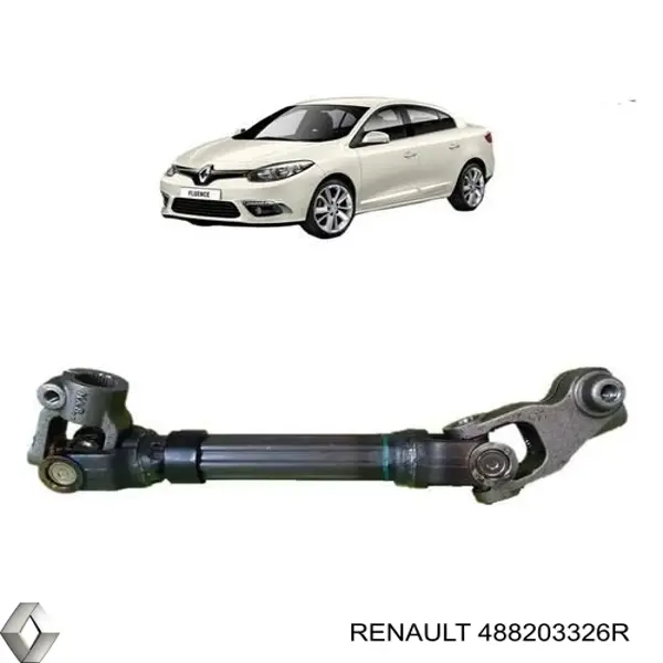 488203326R Renault (RVI) columna de dirección