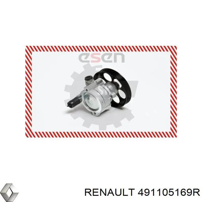 491105169R Renault (RVI) bomba hidráulica de dirección