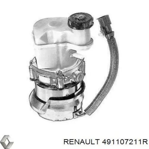 491107211R Renault (RVI) bomba hidráulica de dirección