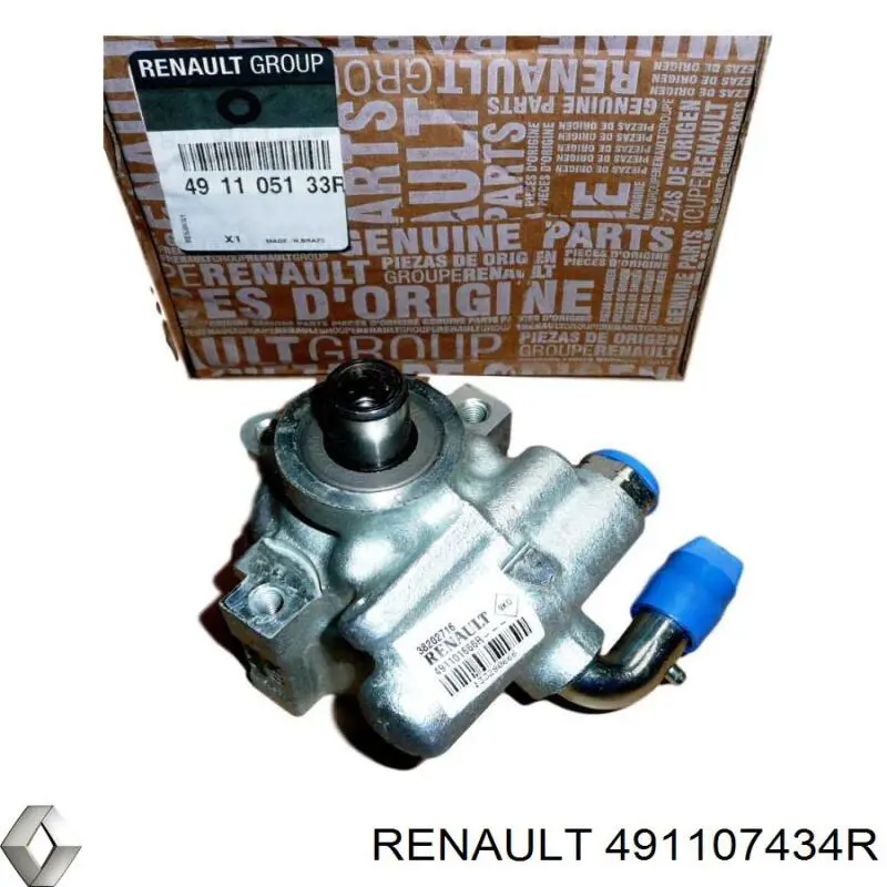 491107434R Renault (RVI) bomba hidráulica de dirección