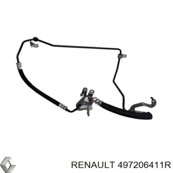 Manguera de alta presión de la dirección asistida desde la bomba hasta la cremallera Renault (RVI) 497206411R precio, desde 202,04 EUR
