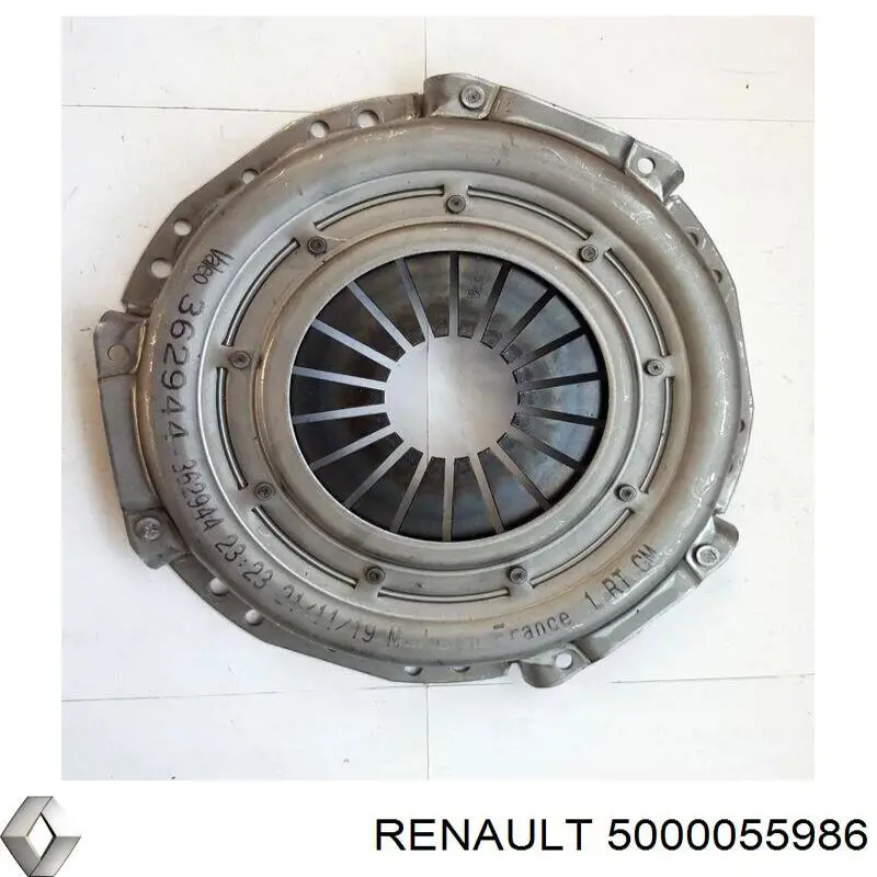 Plato de presión de embrague 5000055986 Renault (RVI)