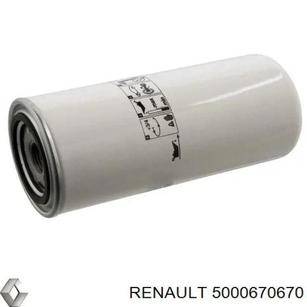 5000670670 Renault (RVI) filtro de aceite