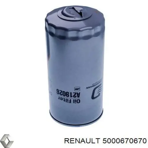 Filtro de aceite Renault (RVI) 5000670670 precio, desde 8,86 EUR