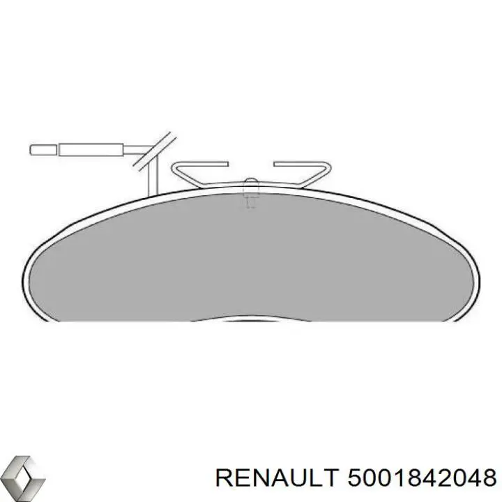 5001842048 Renault (RVI) pastillas de freno delanteras