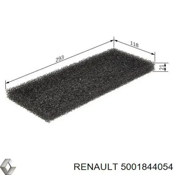 Filtro de habitáculo 5001844054 Renault (RVI)