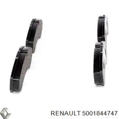 5001844747 Renault (RVI) pastillas de freno traseras