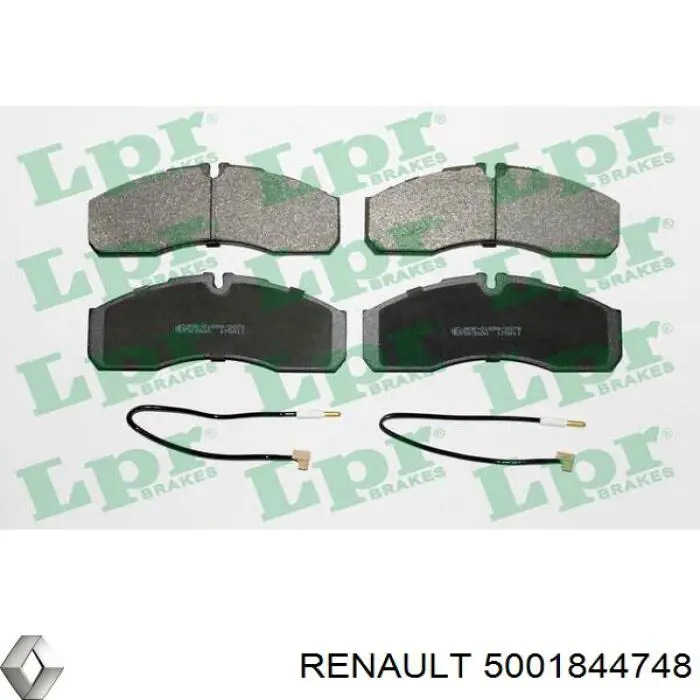 5001844748 Renault (RVI) pastillas de freno delanteras
