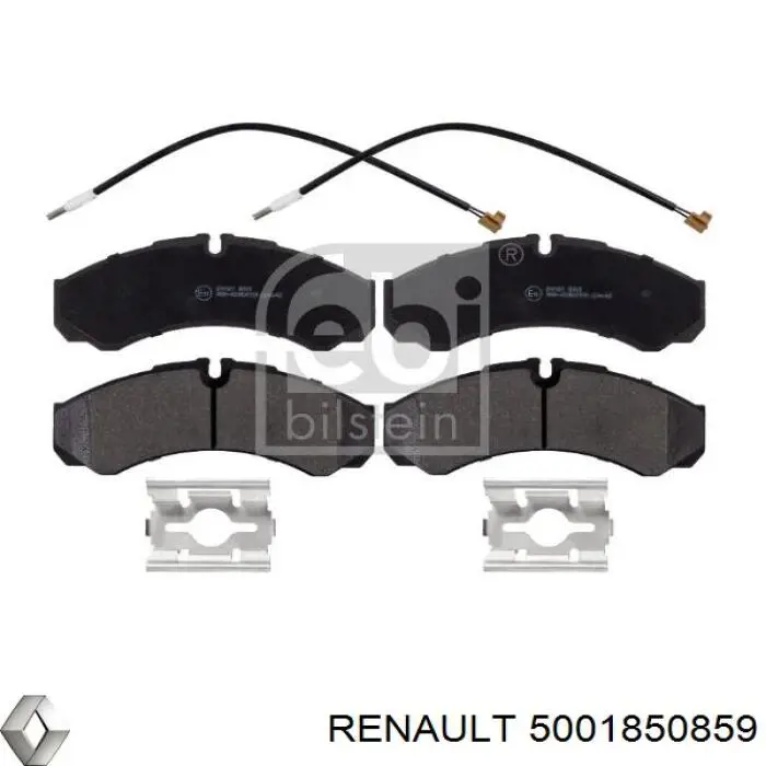 5001850859 Renault (RVI) pastillas de freno traseras