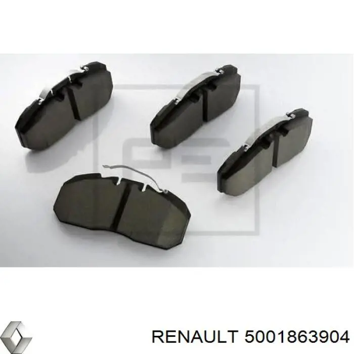 Pastillas freno delanteras Renault (RVI) 5001863904 precio, desde 137,92 EUR