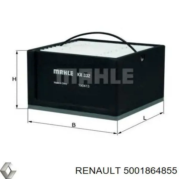 Comprar 5001864855 Renault (RVI) Filtro diesel