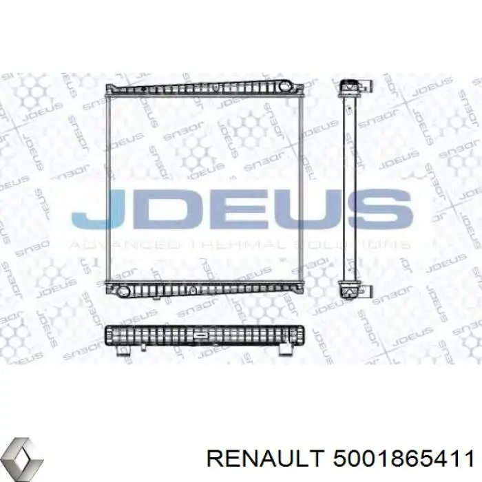 5001865411 Renault (RVI) radiador