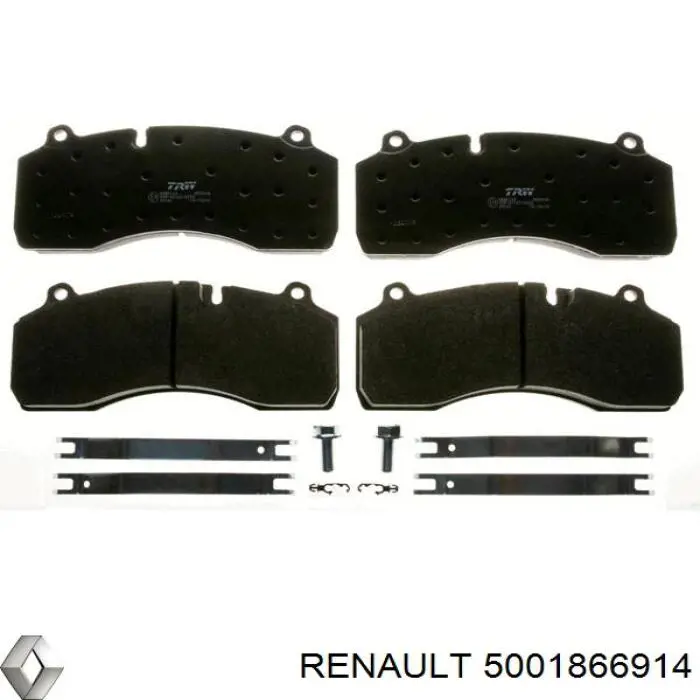 Comprar 5001866914 Renault (RVI) Pastillas delanteras de freno