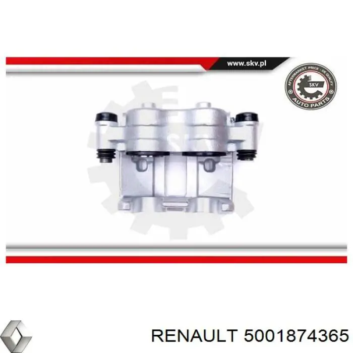 5001874365 Renault (RVI) pinza de freno trasero derecho