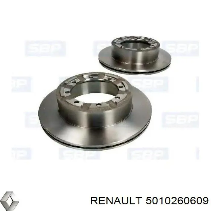5010260609 Renault (RVI) disco de freno trasero