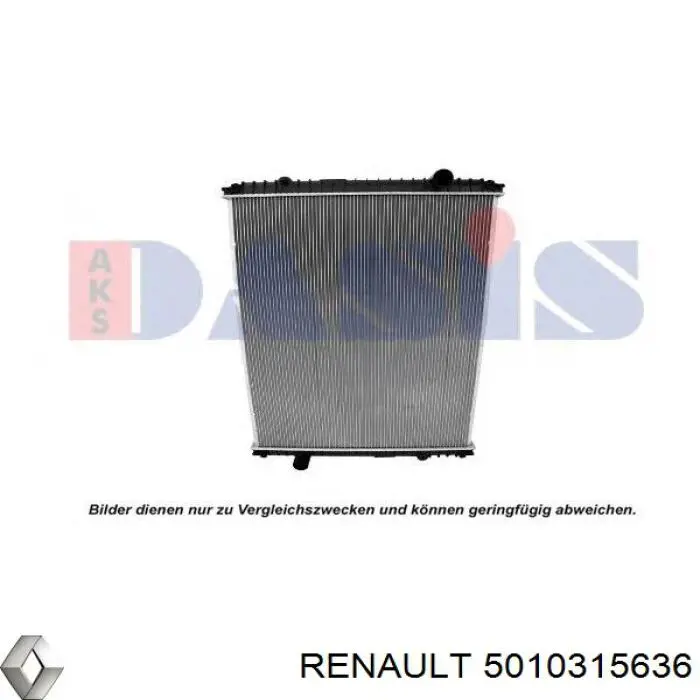 5010315636 Renault (RVI) radiador refrigeración del motor