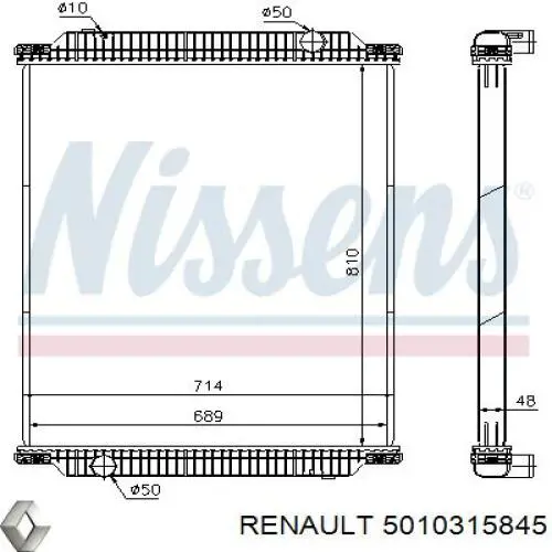 Radiador 519563 NRF
