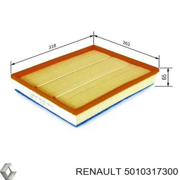 5010317300 Renault (RVI) filtro de aire
