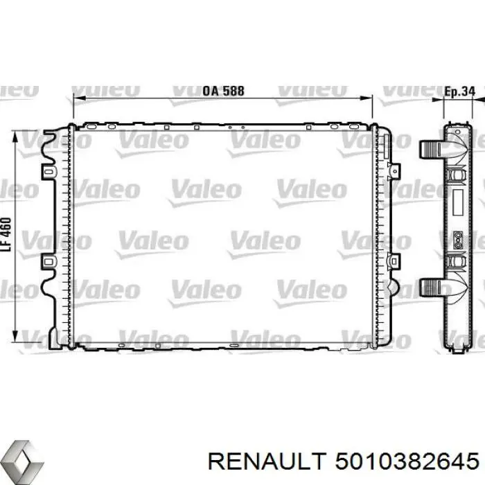 5010382645 Renault (RVI) radiador
