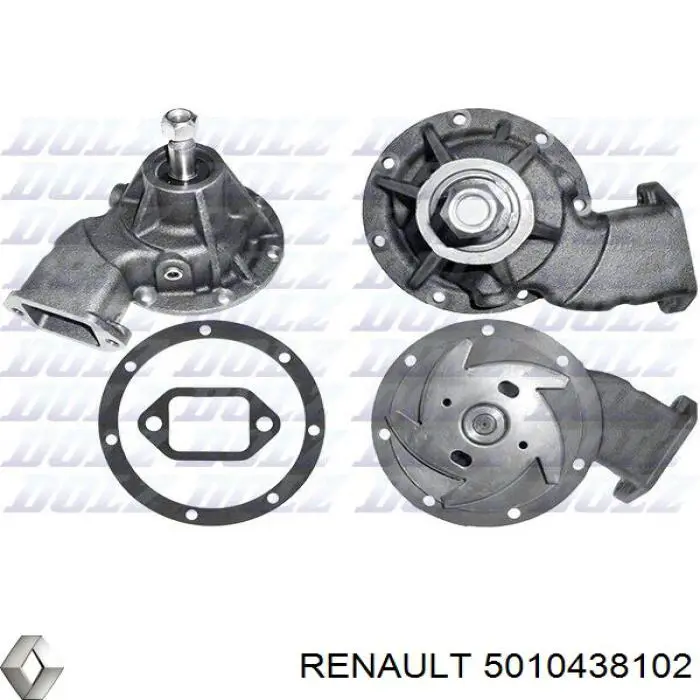 50 10 438 102 Renault (RVI) bomba de agua