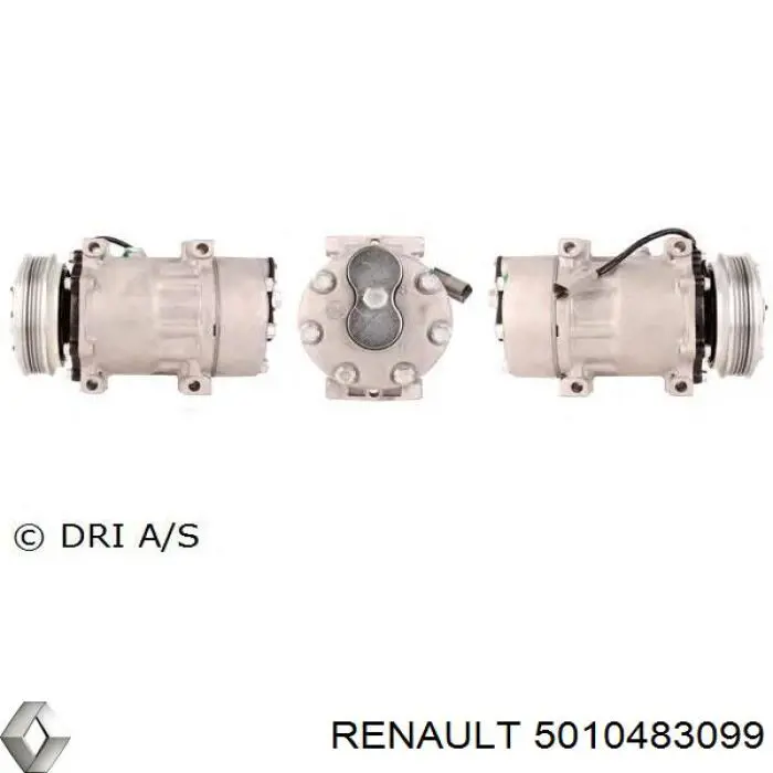 5010483099 Renault (RVI) compresor de aire acondicionado