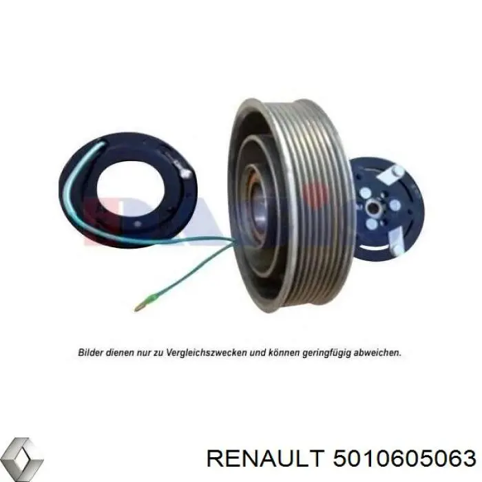 5010605063 Renault (RVI) compresor de aire acondicionado