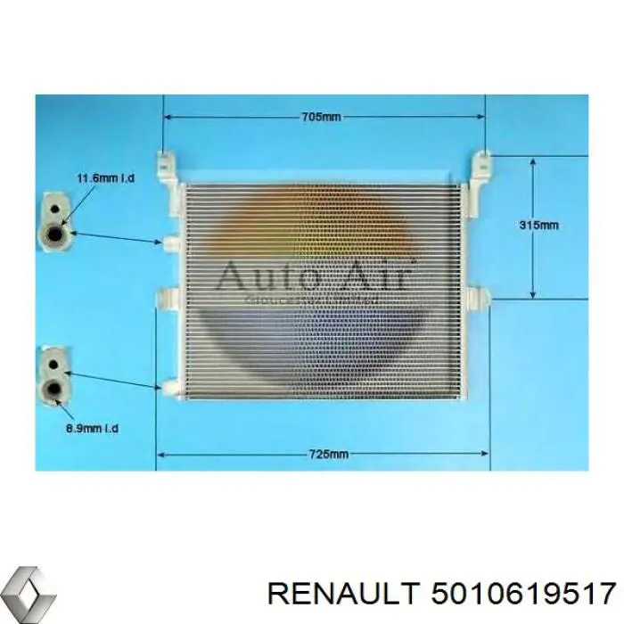 Condensador aire acondicionado para Renault Trucks TRUCK PREMIUM