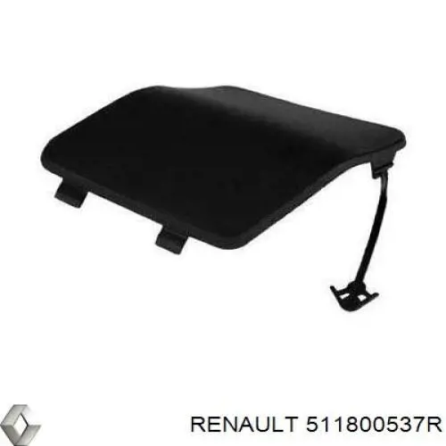 511800537R Renault (RVI) tapa del enganche de remolcado delantera