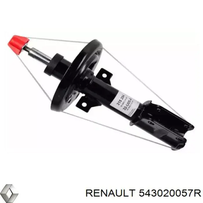 Amortiguadores Renault (RVI) 543020057R precio, desde 41,74 EUR