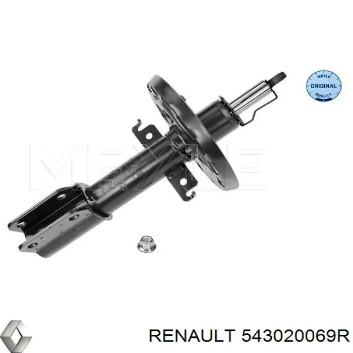 543020069R Renault (RVI) amortiguador delantero