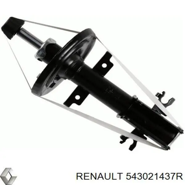 543021437R Renault (RVI) amortiguador delantero