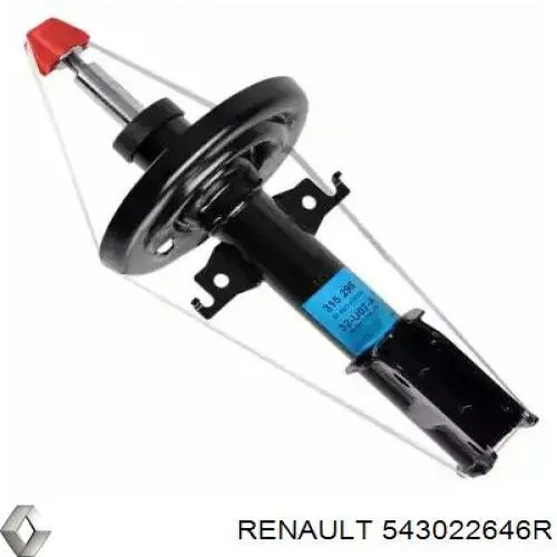 543022646R Renault (RVI) amortiguador delantero