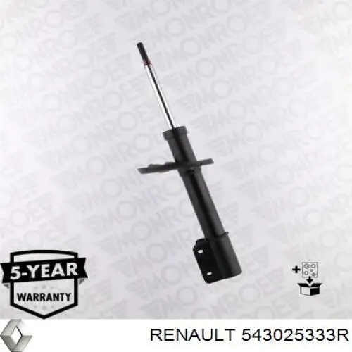 543025333R Renault (RVI) amortiguador delantero