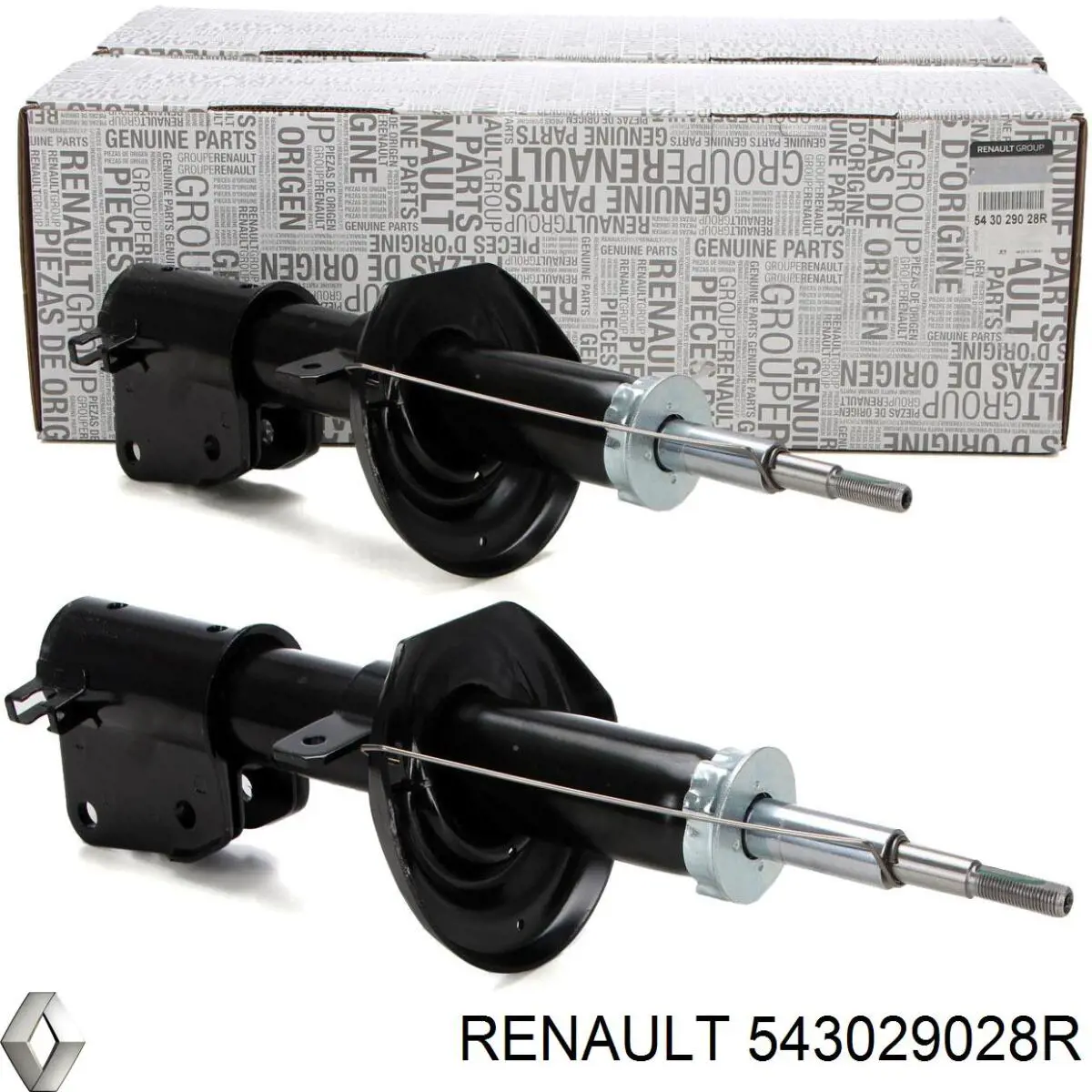 543029028R Renault (RVI) amortiguador delantero