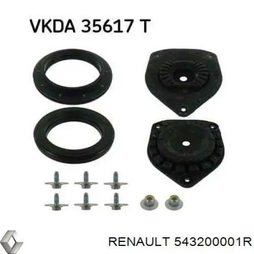 Soporte del amortiguador delantero Renault (RVI) 543200001R precio, desde 27,42 EUR