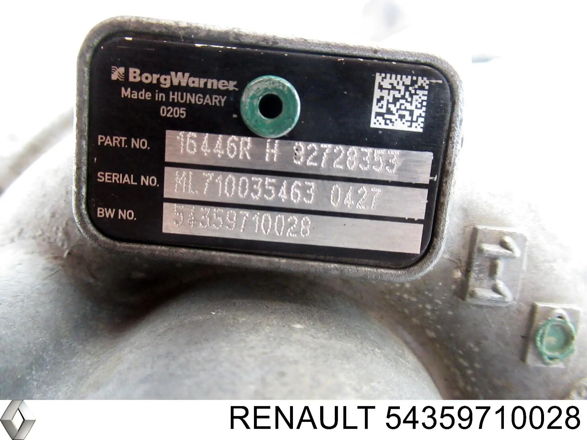 Turbo Renault (RVI) 54359710028