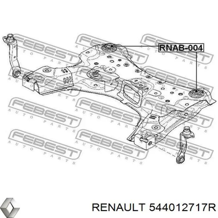 544012717R Renault (RVI) Subchasis delantero